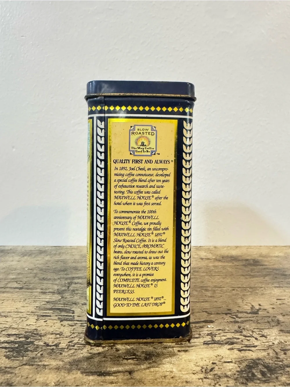 Maxwell House 1892 Coffee Tin Canister | 100th Anniversary